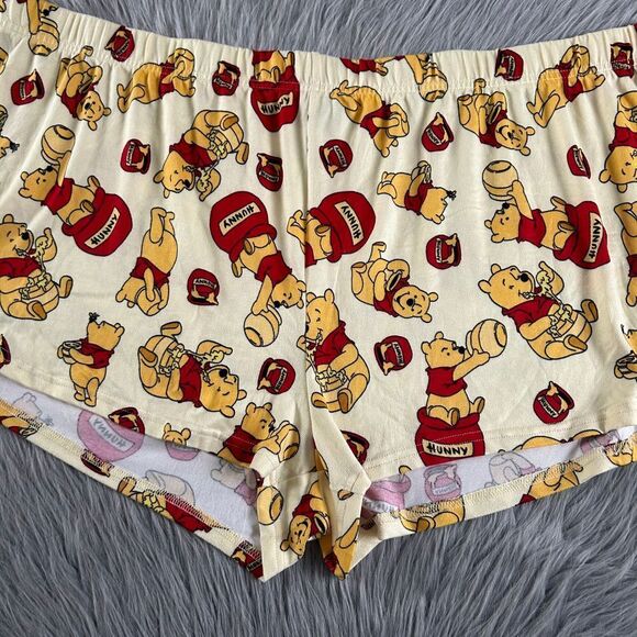 Disney Winnie‎ The Pooh Pajama Shorts Womens Size 3XL (22W-24W) Soft Pajamas Pjs - Picture 3 of 6